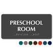 Preschool Room TactileTouch Braille Sign
