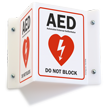 Projecting AED Sign