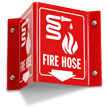 Fire Hose Projecting Sign