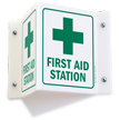 Projecting First Aid Sign, 6in. x 5in.