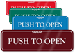Push To Open ShowCase Wall Sign