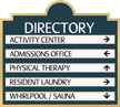 Marquis™ Directory Sign, 5-Panel, 10-3/8