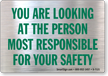 Safety Message Glass Decal