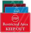 Restricted Area, Keep Out ShowCase Wall Sign