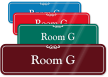 Room Letter G ShowCase Wall Sign
