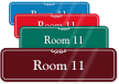 Room Number 11 ShowCase Wall Sign