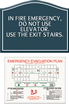 Use Stairs - Do Not Use Elevator Sign