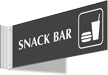 Snack Bar Corridor Projecting Sign