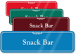 Snack Bar Showcase Hospital Sign