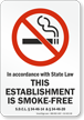 South Dakota No Smoking Sign