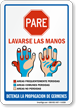 Spanish Hand Washing Sign