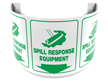 180 Degree Projecting Spill Response Equipment Sign