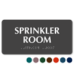 Sprinkler Room TactileTouch™ Sign with Braille
