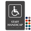 Staff Handicap TactileTouch™ Braille Sign