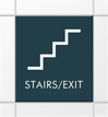 Stairs Braille Nexus Regulatory Sign