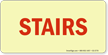 Fire and Emergency Stairs Glow Sign