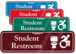 Student Restroom Toilet And New ISA Symbol Sign