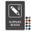 Supplies Room TactileTouch™ Sign with Braille