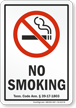 Tennessee No Smoking Sign