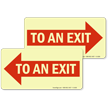 To An Exit Sign