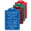 Toilet Is On A Septic Tank ShowCase Sign