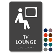 TV Lounge TactileTouch Braille Sign