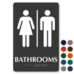 Unisex Bathrooms TactileTouch Braille Sign