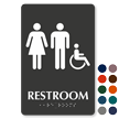 Unisex Handicap Restroom TactileTouch Braille Sign