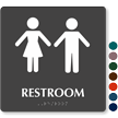 Unisex Restroom Braille Sign