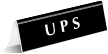 UPS Mail Room Tabletop Tent Sign