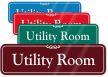 Utility Room with Graphic ShowCase™ Wall Sign