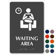 Waiting Area TactileTouch Braille Hospital Sign