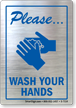 Wash Hands Glass Decal