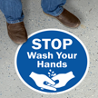 Wash Your Hands Adhesive Floor Sign