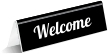 Welcome Tabletop Tent Sign