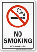 West Virginian Smoking Sign