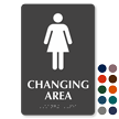 Women Changing Area TactileTouch™ Sign with Braille