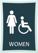 Deco Restroom Sign