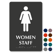 Women Staff TactileTouch Braille Restroom Sign
