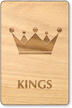 Kings Crown Wooden Restroom Sign