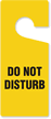 Do Not Disturb Plastic Door Knob Hanger Tag