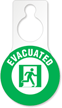 Evacuated With Man Running Graphic Pear Hanging Tag