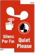 Bilingual Quiet Please 2 Sided Door Hanging Tag