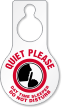Quiet Please Day Time Sleeper Pear Shaped Tag