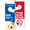Maid Clean Room 2-Sided Door Hanger Tag