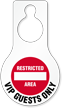 Restricted Area VIP Guests Only Hang Tag