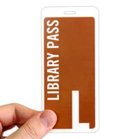Library Pass with Letter L