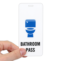 Bathroom Id Pass For Unisex Restroom Hall