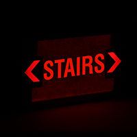LED Stairs Exit Sign with Punch-Out Arrows