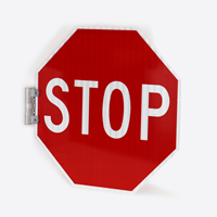 Double Sided Stop Sign